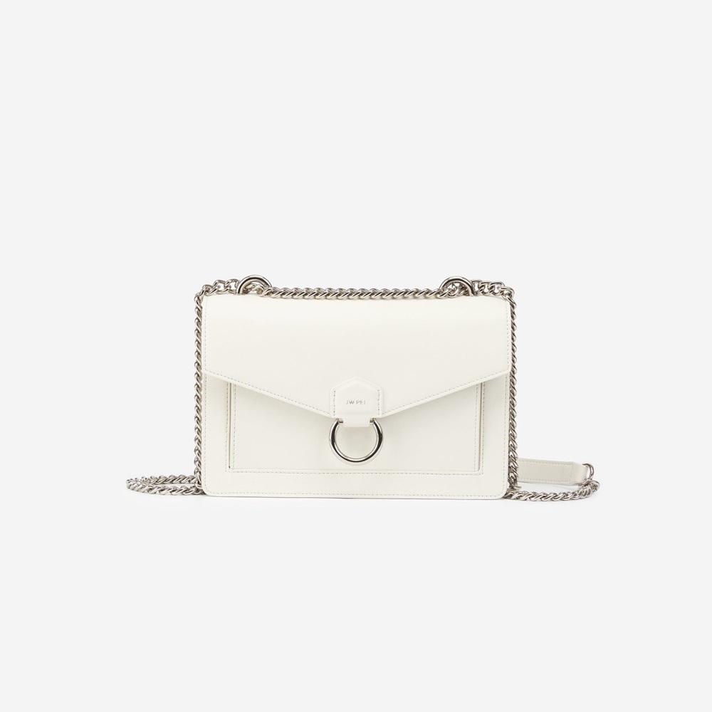 JW PEI the envelope chain white and silver